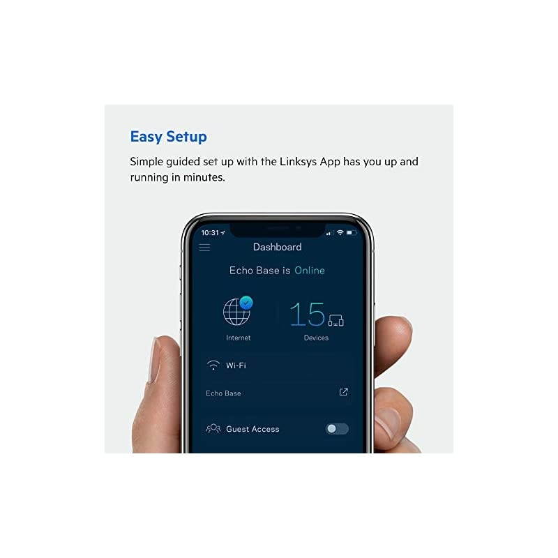 AX5300 Smart Mesh Wi-Fi 6 Router Whole Home WiFi Mesh System,Tri-Band AX Wireless Gigabit Mesh Router, Fast Speeds up to 5.3 Gbps, coverage up to 3,000 sq ft, up to 50 devices, 1-Pack (MX5300)