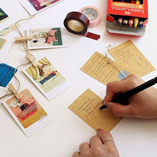 Mini Illustrated Card 40 Instax Mini Cards per Tin Case Decorative & Message Card 2.17" x 3.35" (Willows & Garden)