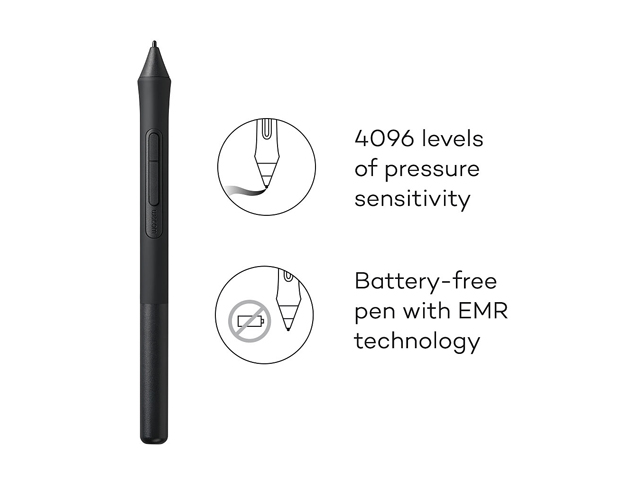Wacom Intuos Wireless Graphics Drawing Tablet with 3 Bonus Software Included, 10.4" X 7.8", Black (CTL6100WLK0)