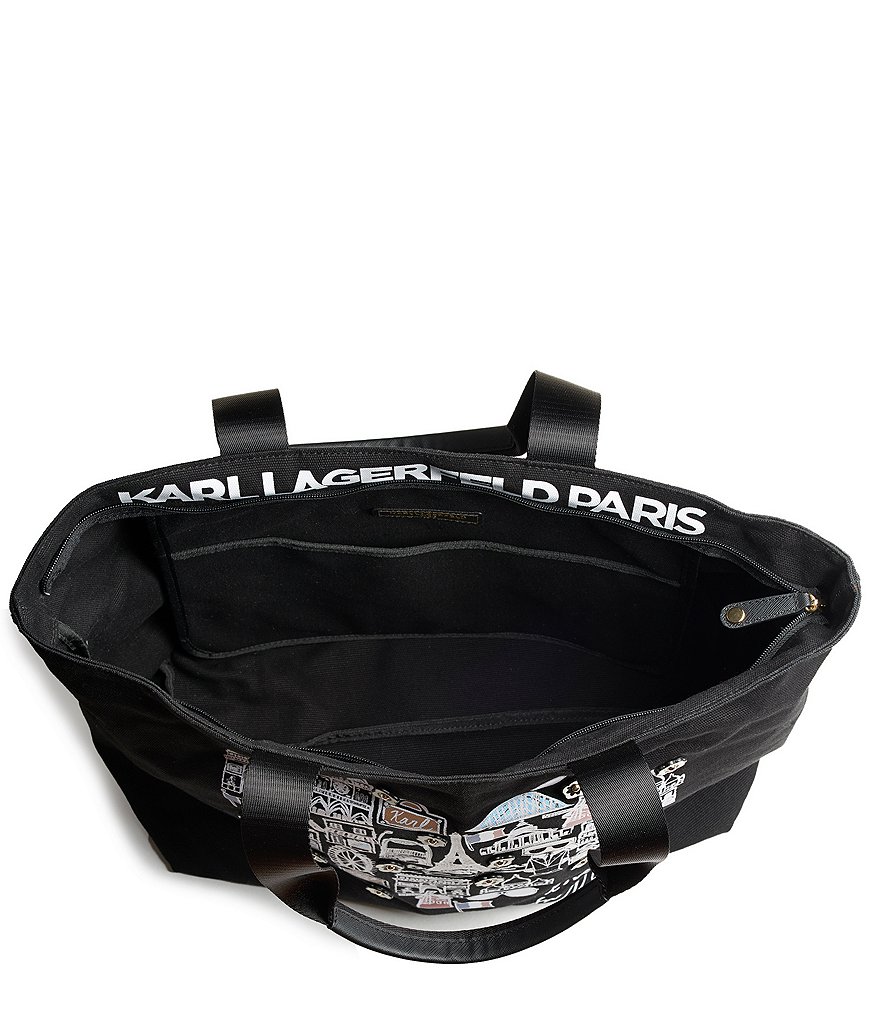 KARL LAGERFELD PARIS Kristen Canvas Tote Bag