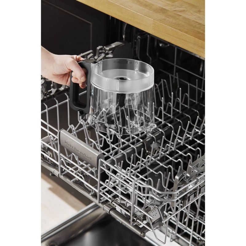 KitchenAid 2 Speed Pulsing Meal Prep Compact Mini Food Processor Chopper with 3.5 Cup Working Bowl, Contour Silver (Certified Refurbished)