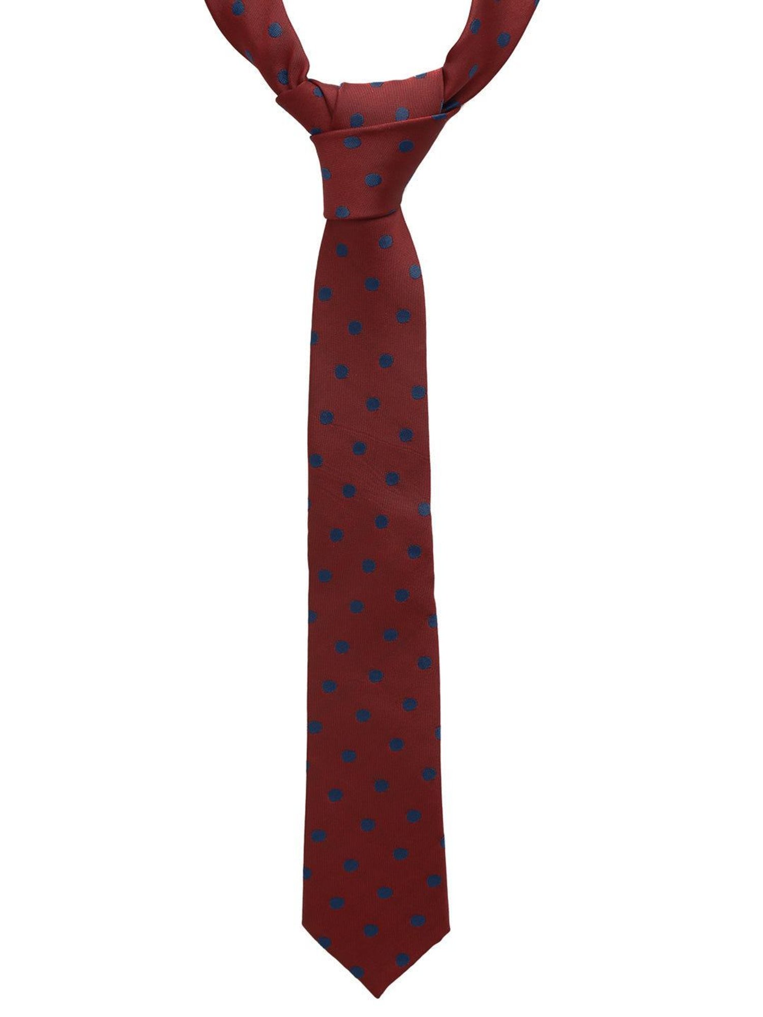 Louis Stitch Maroon Printed Necktie Gift Set - Set of 3
