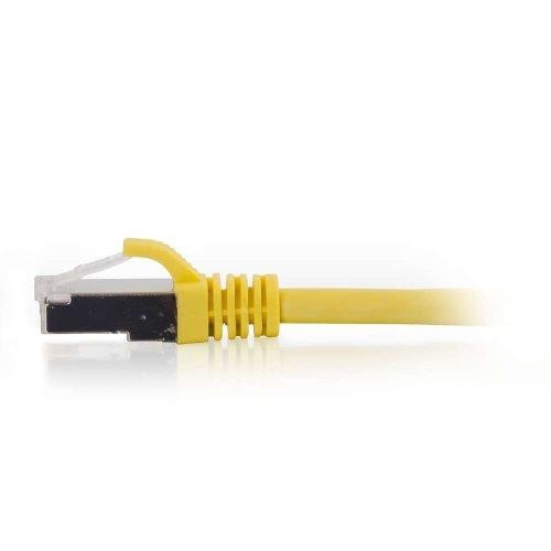 C2G 00861 Cat6 Cable - Snagless Shielded Ethernet Network Patch Cable, Yellow (3 Feet, 0.91 Meters)