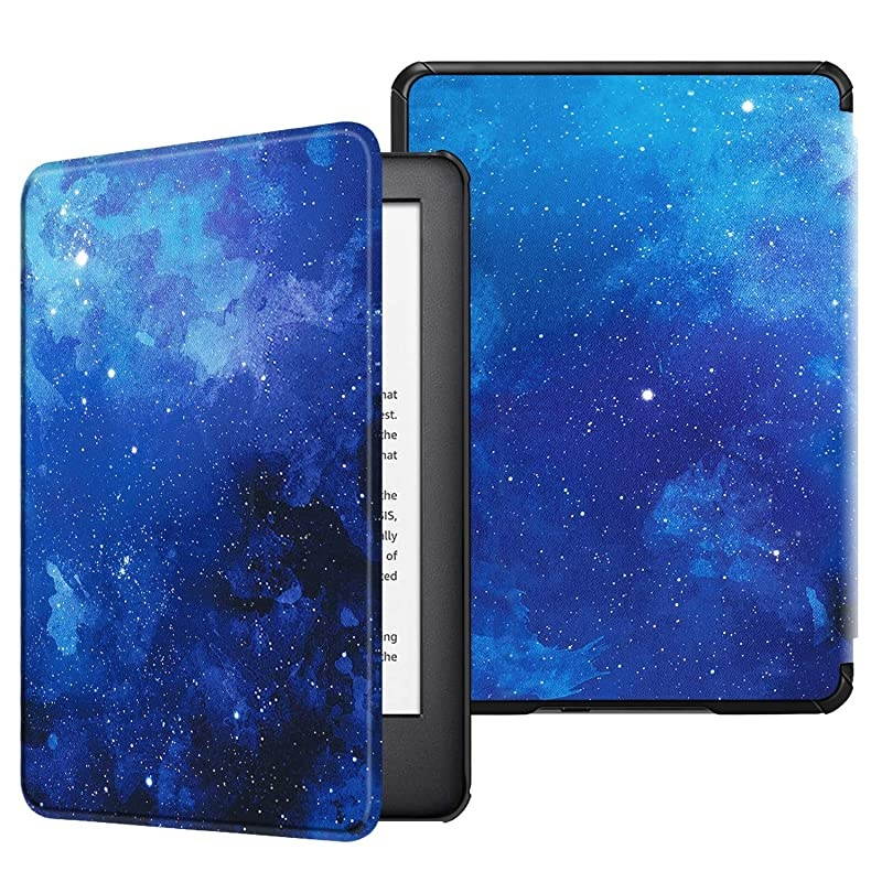 Slimshell Case for AllNew Kindle 10th Generation 2019 Release Lightweight Premium PU Leather Cover with Auto SleepWake NOT Fit Kindle Paperwhite or Kindle 8th Gen Starry Sky