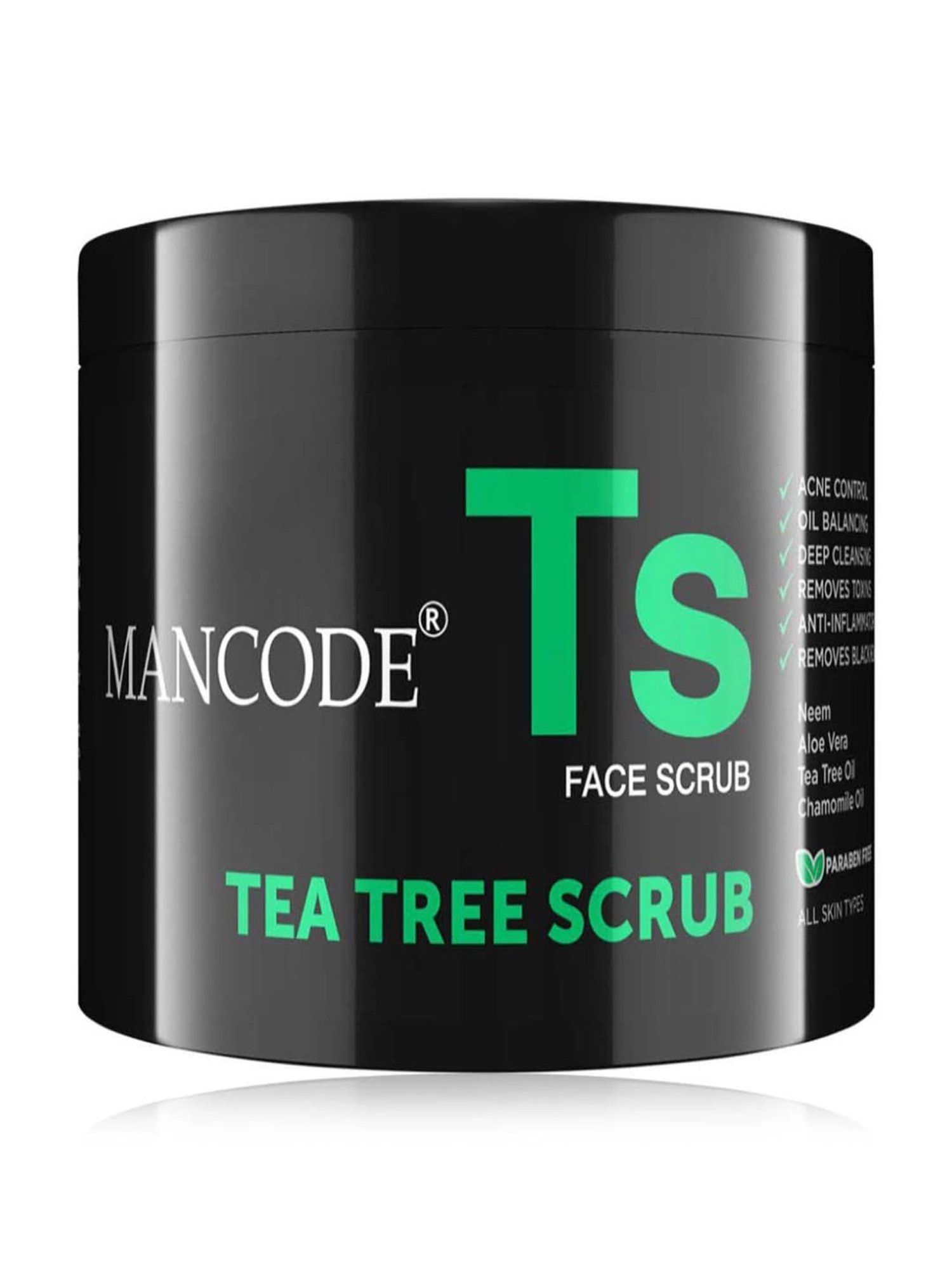 Mancode Tea Tree Scrub - 100 gm