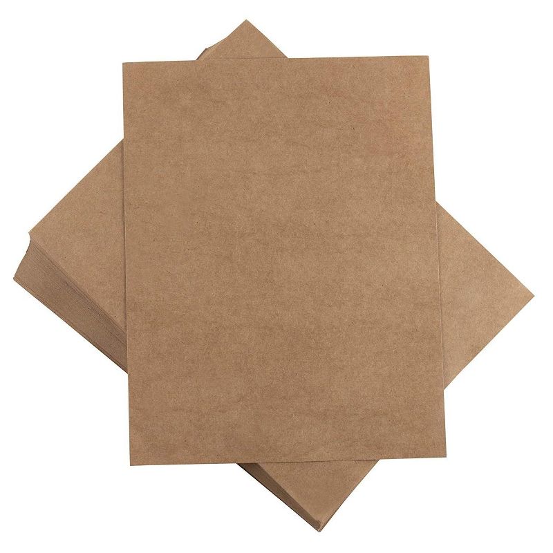 Sustainable Greetings 96 Sheet Kraft Cardstock Paper for Invitations, Menus, Crafts, Letter Sized 8.5" x 11"