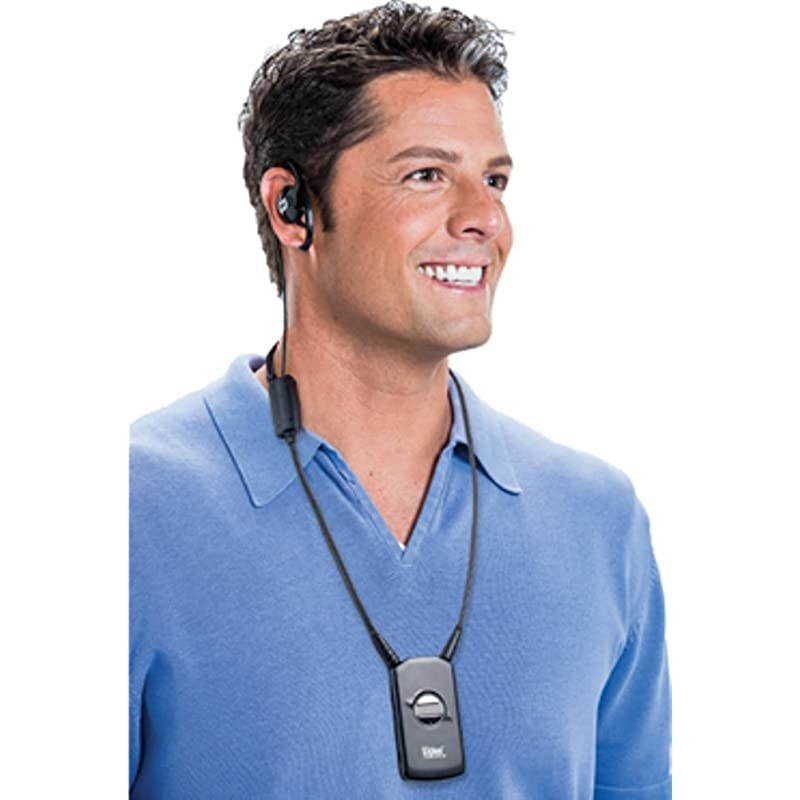 LR-4200-216 Intelligent DSP RF Receiver (216 MHz), Dark Grey, Frequency Range 216.0125 - 216.9875 MHz, Integrated Neck Loop/Lanyard with DSP Loop Driver