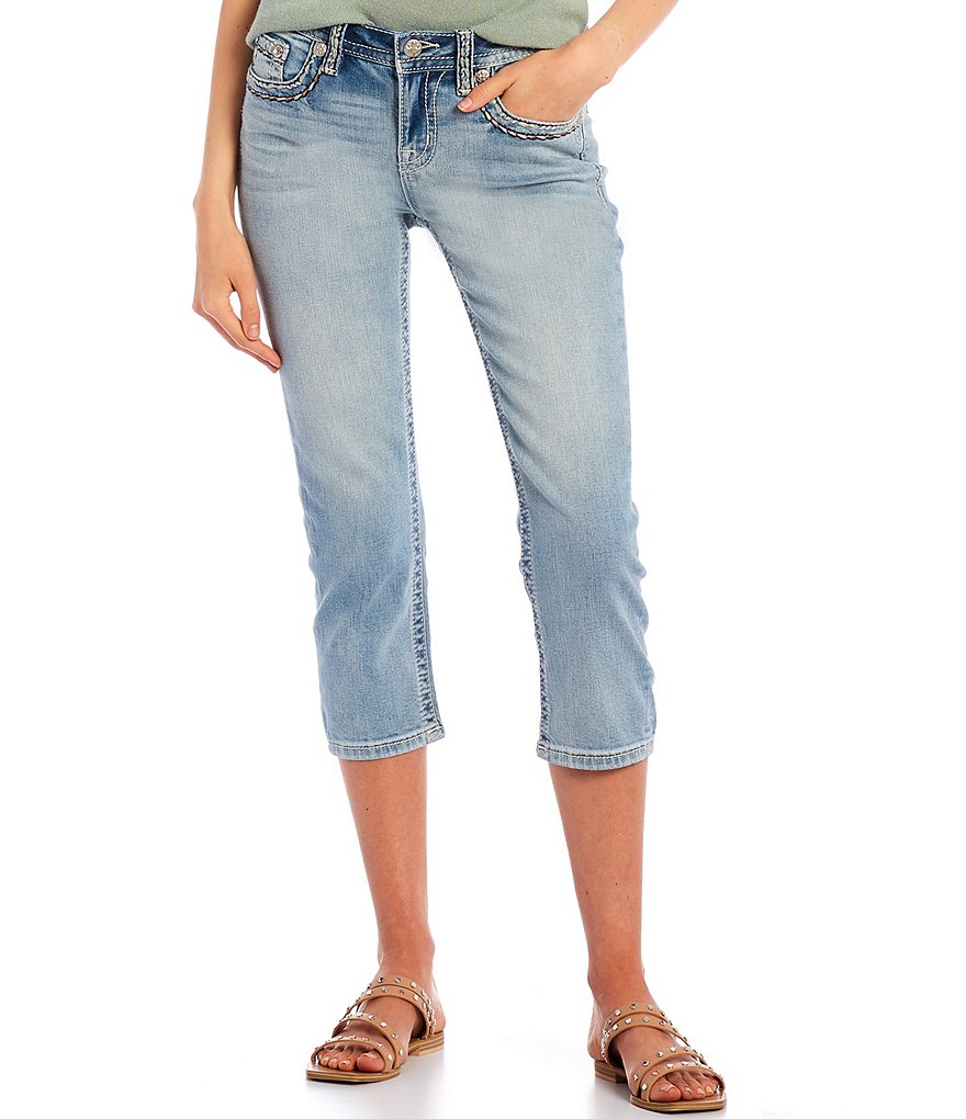 Celebrity Pink Destructed Cropped Skinny Jeans