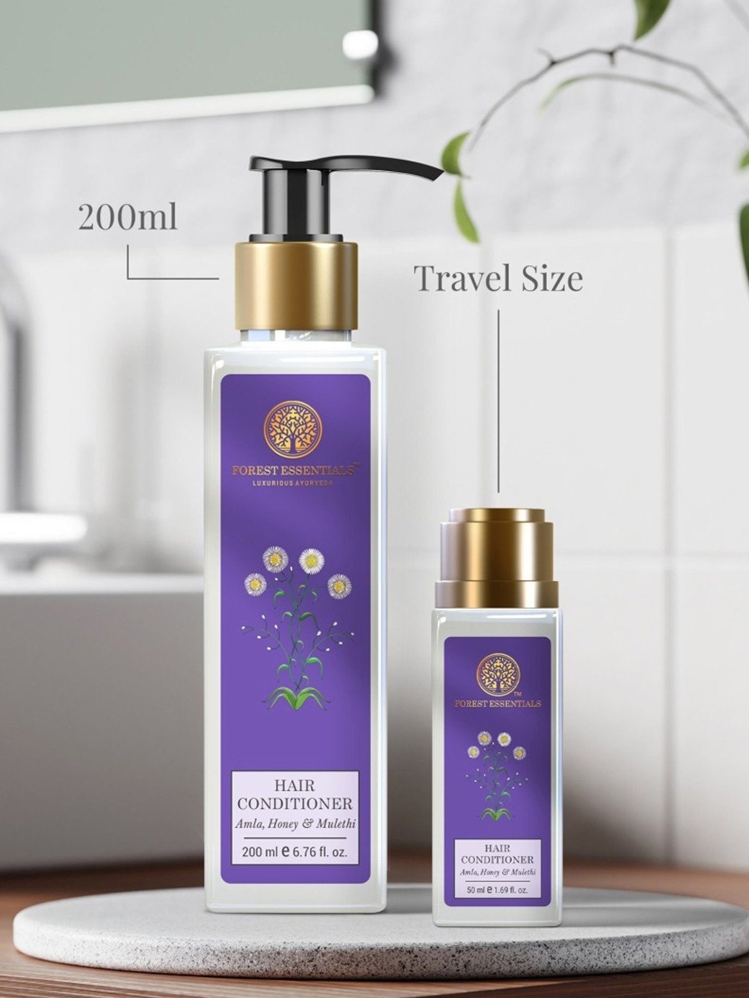 Forest Essentials Amla Honey & Mulethi Ayurvedic Hair Conditioner - 200 ml