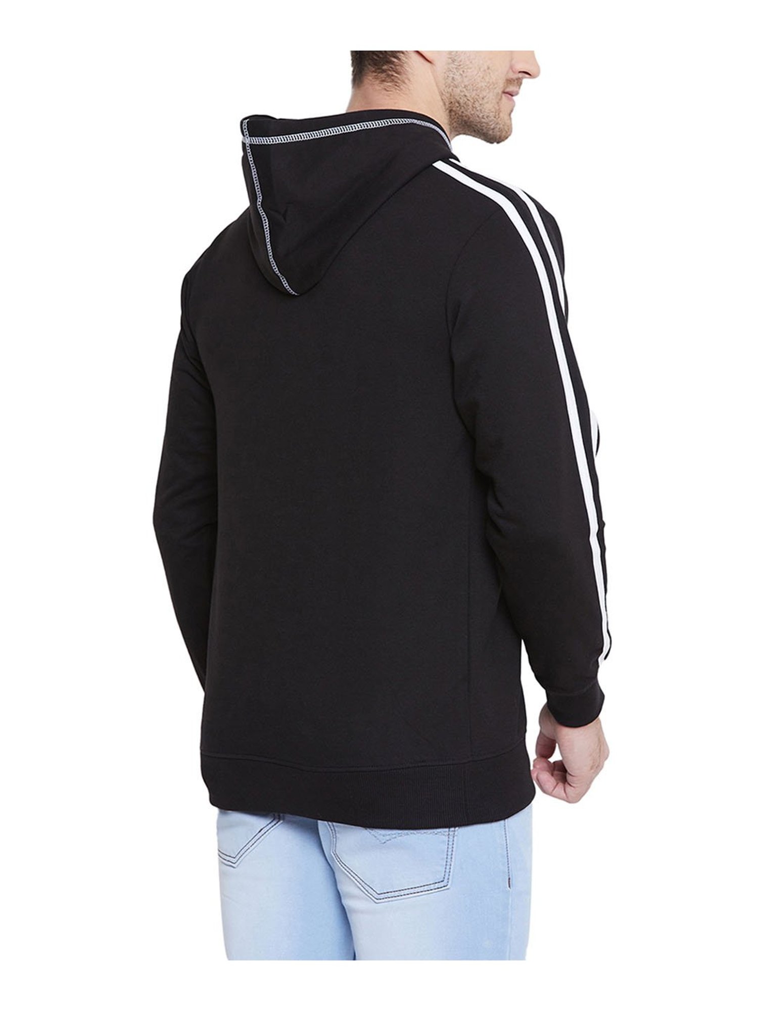 Duke Black Full Sleeves Cotton Hoodie