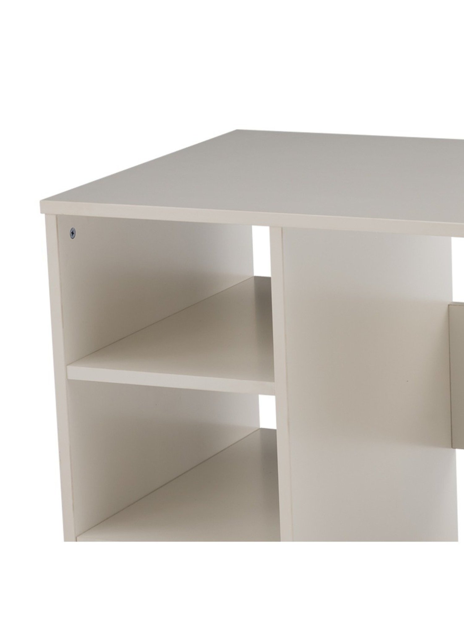 Pure Delrick Writing Table in Matte Frosty White Finish