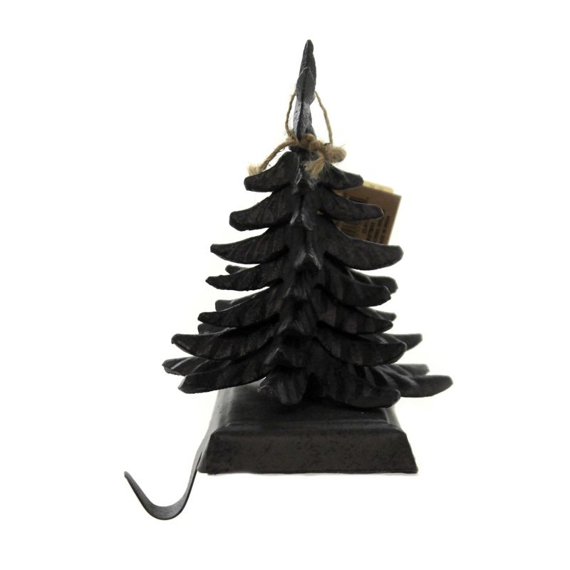 Christmas 5.5" Christmas Tree Stocking Holder. Star Mantle Shelf  -  Stocking Holders