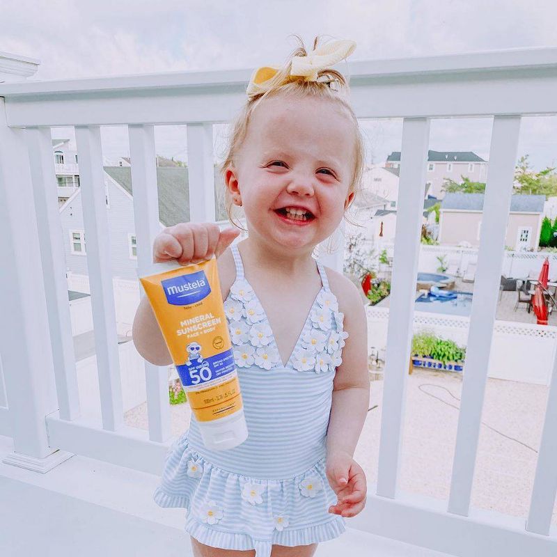Mustela Fragrance Free Mineral Baby Sunscreen Lotion SPF 50 - 3.38 fl oz