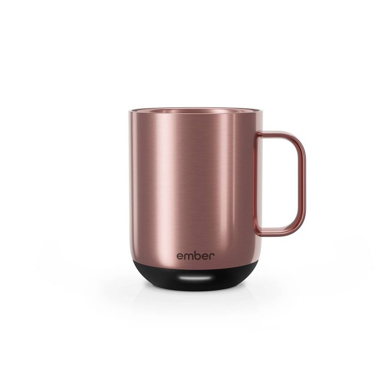 New Ember Temperature Control Smart Mug 2, 10 oz, Rose Gold, 1.5-hr Battery Life - App Controlled Heated Coffee Mug