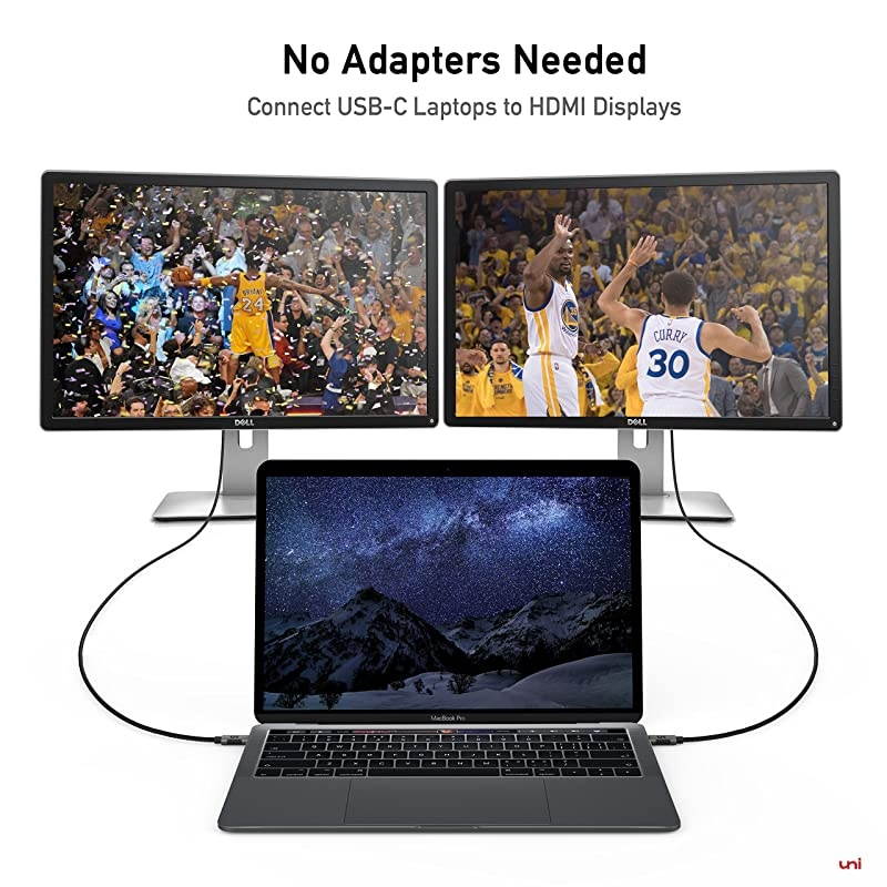 USB C to HDMI Cable for Home Office | 3ft 4K60Hz  USB TypeC to HDMI Braided Cable Thunderbolt 3 Compatible for MacBook Pro 20202019 MacBook AiriPad Pro 20202018 Samsung S20 and More