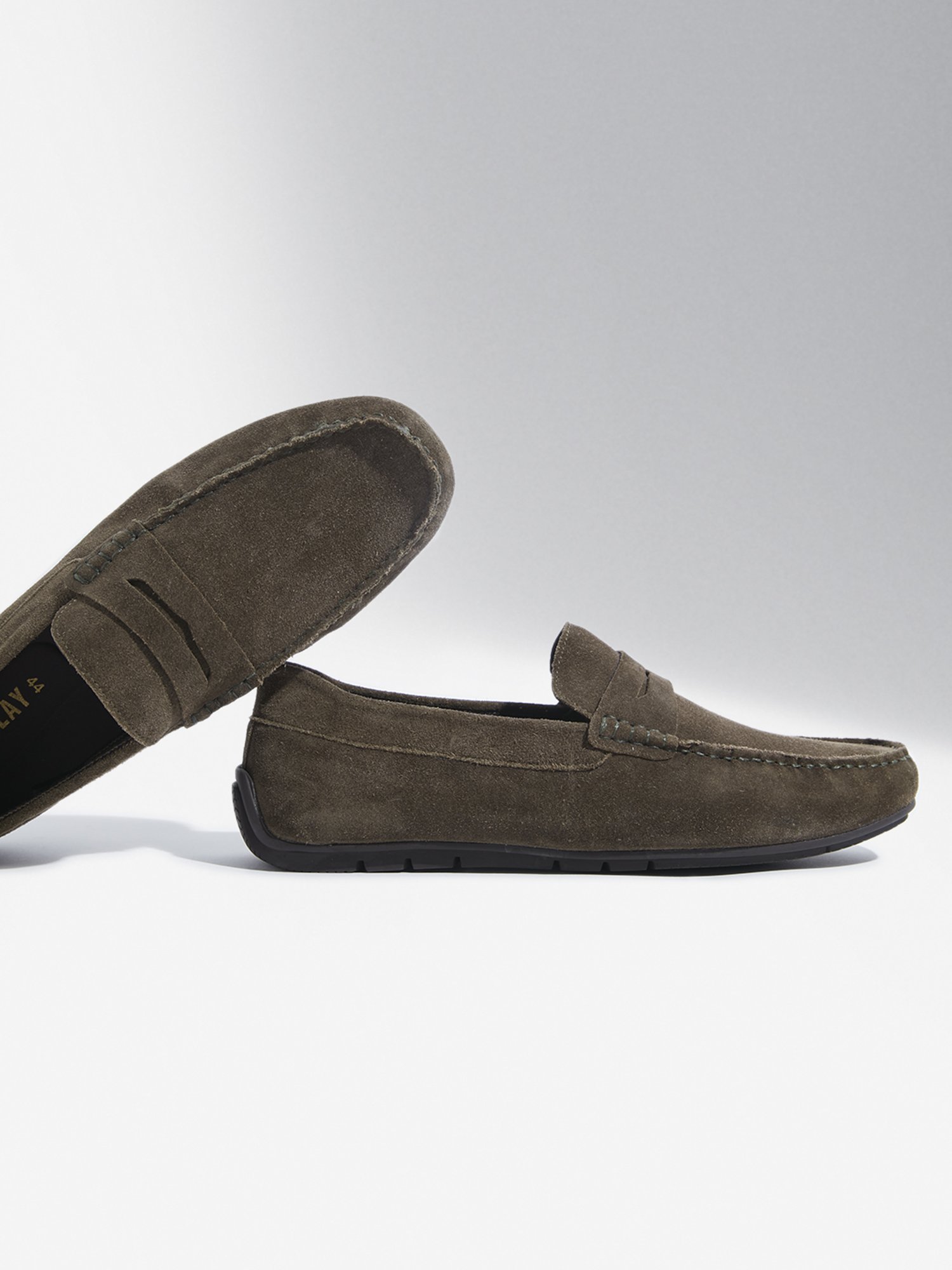 SOLEPLAY by Westside Olive Suede Loafers