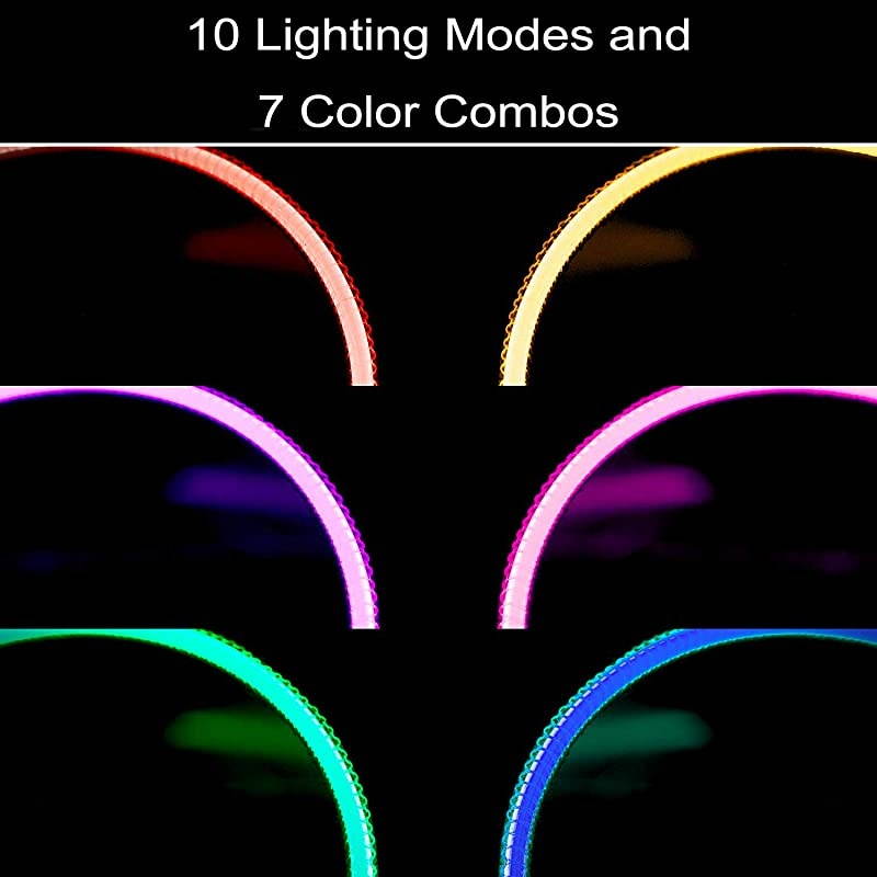 Extended RGB Mouse Pad Mat  Large Office Table Desk Mat Gaming Lighting Led Mousepad for PC Computer MacBook Keyboard Waterproof AntiSlip Ultra Thin 4mm 315 x 157 Colorful