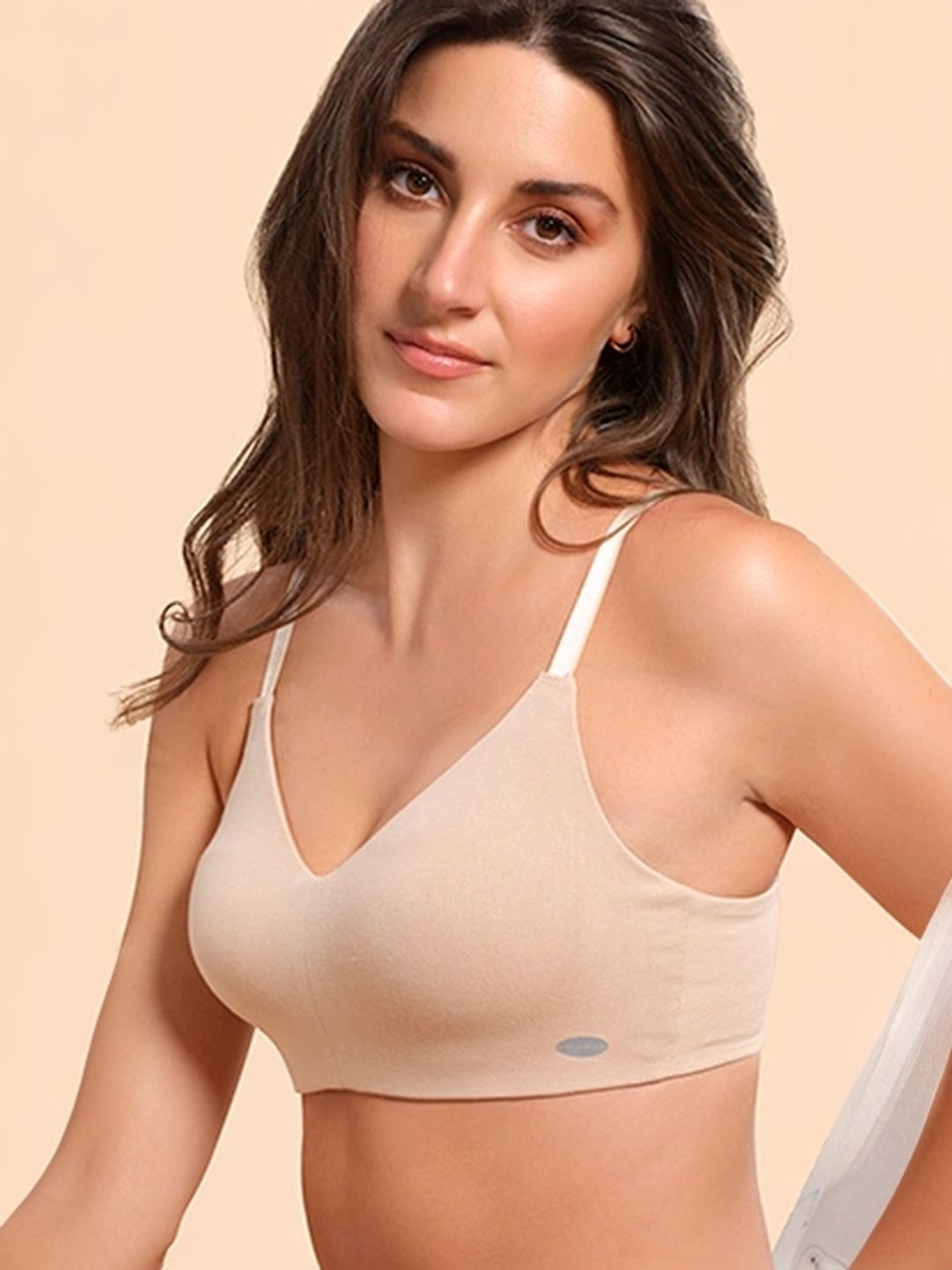 Tweens Peach & Green Non Padded Bra (Pack Of 2)