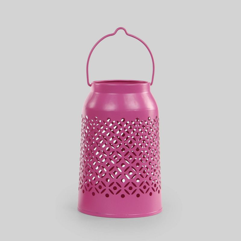 2ct Hangable Iron Lantern Pink - Bullseye's Playground™