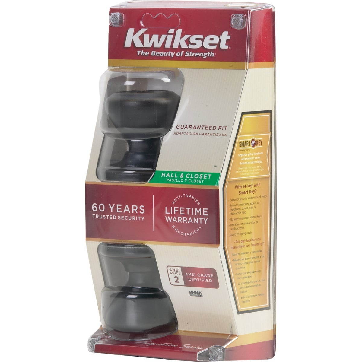 Kwikset Signature Series Venetian Bronze Hall & Closet Door Knob 720CN 11P CP