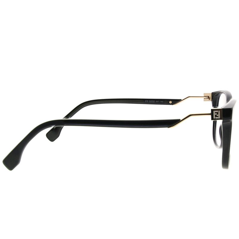 Fendi  807 Womens Rectangle Eyeglasses Black 53mm