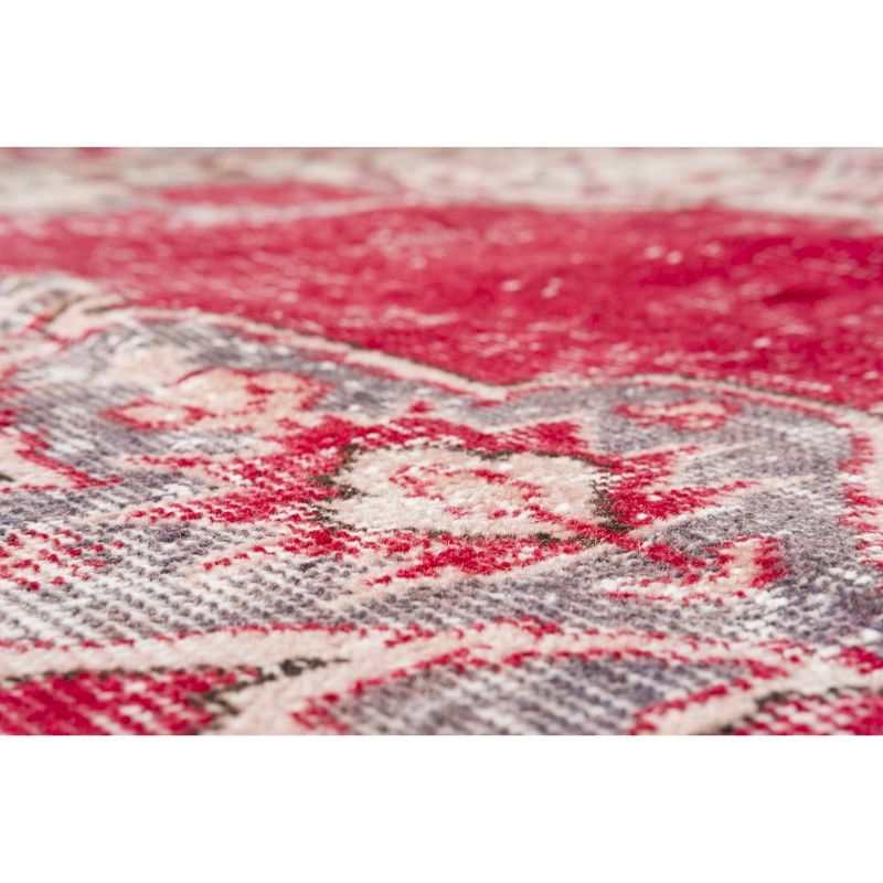 6'7"x9'11" Vintage One-of-a-Kind Eleuterio Rug Red - Revival Rugs