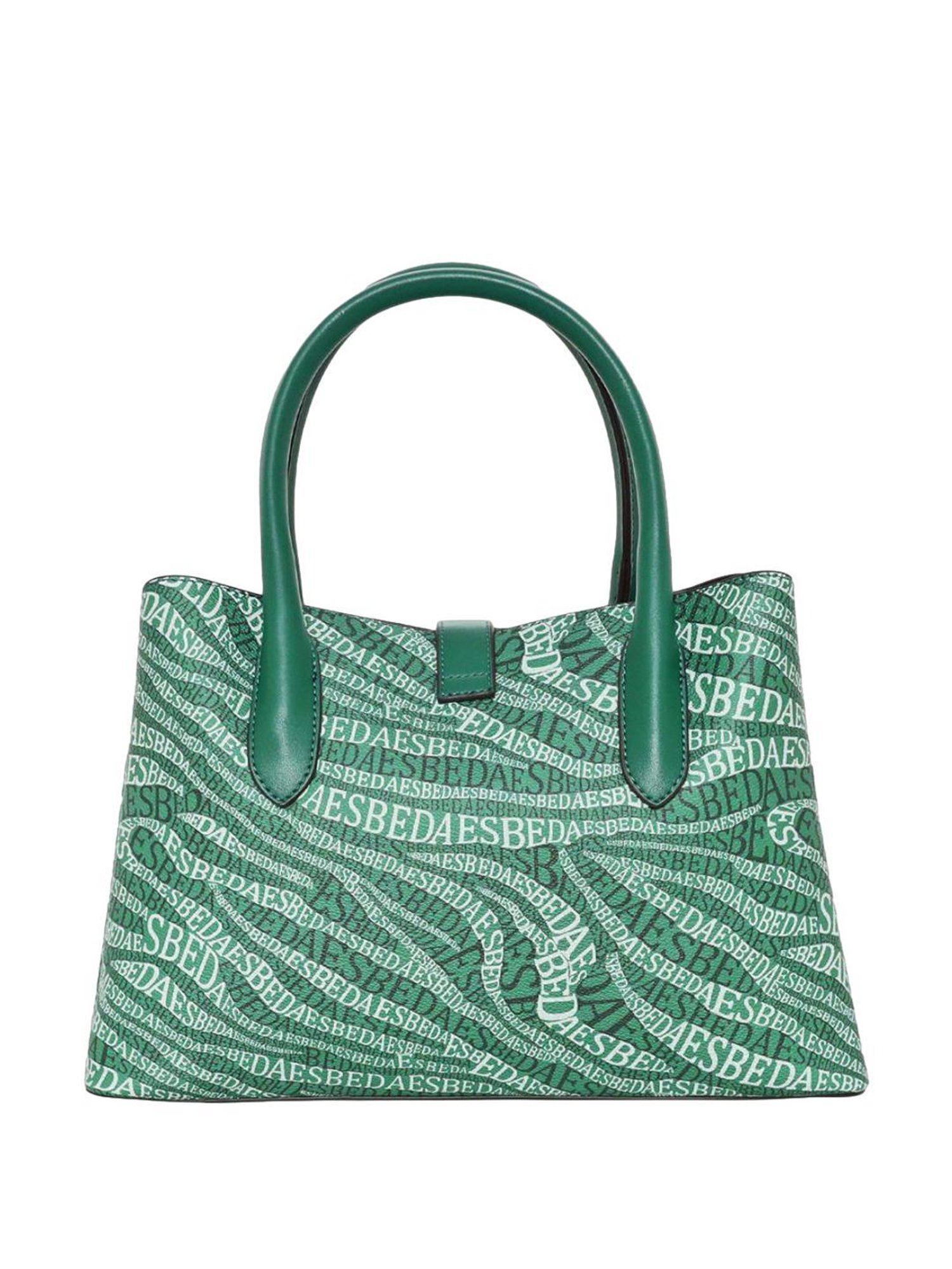 Esbeda Green PU Printed Handbag