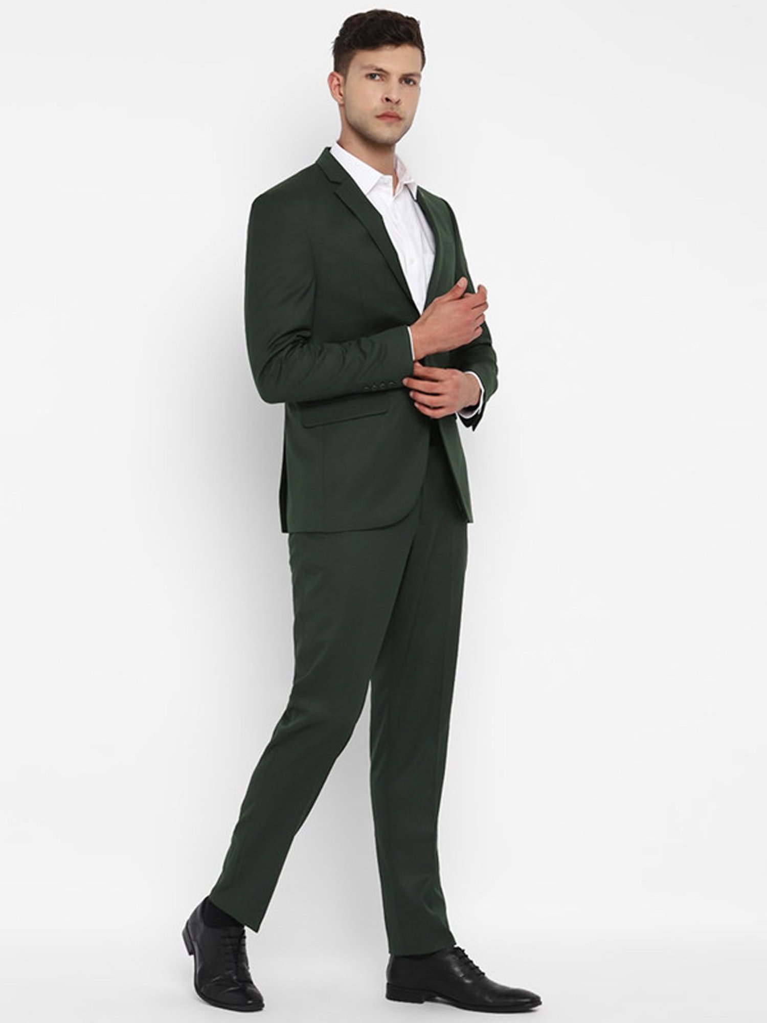 Turtle Green Slim Fit Two Piece Suit