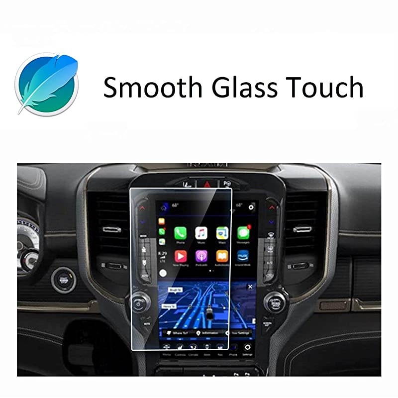 Screen Protector Compatible with 2019 1500 2500 3500 Uconnect 12 Inch Dodge Ram Anti Glare ScratchShockResistant Navigation Protection Accessories Premium Tempered Glass