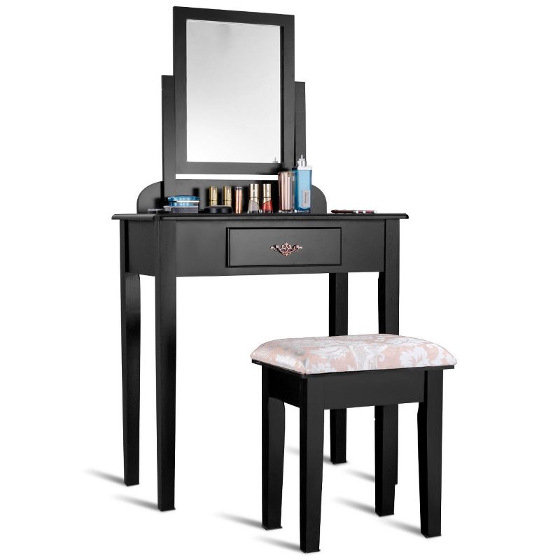Canton Vanity Set Brown/Red - HOMES: Inside + Out