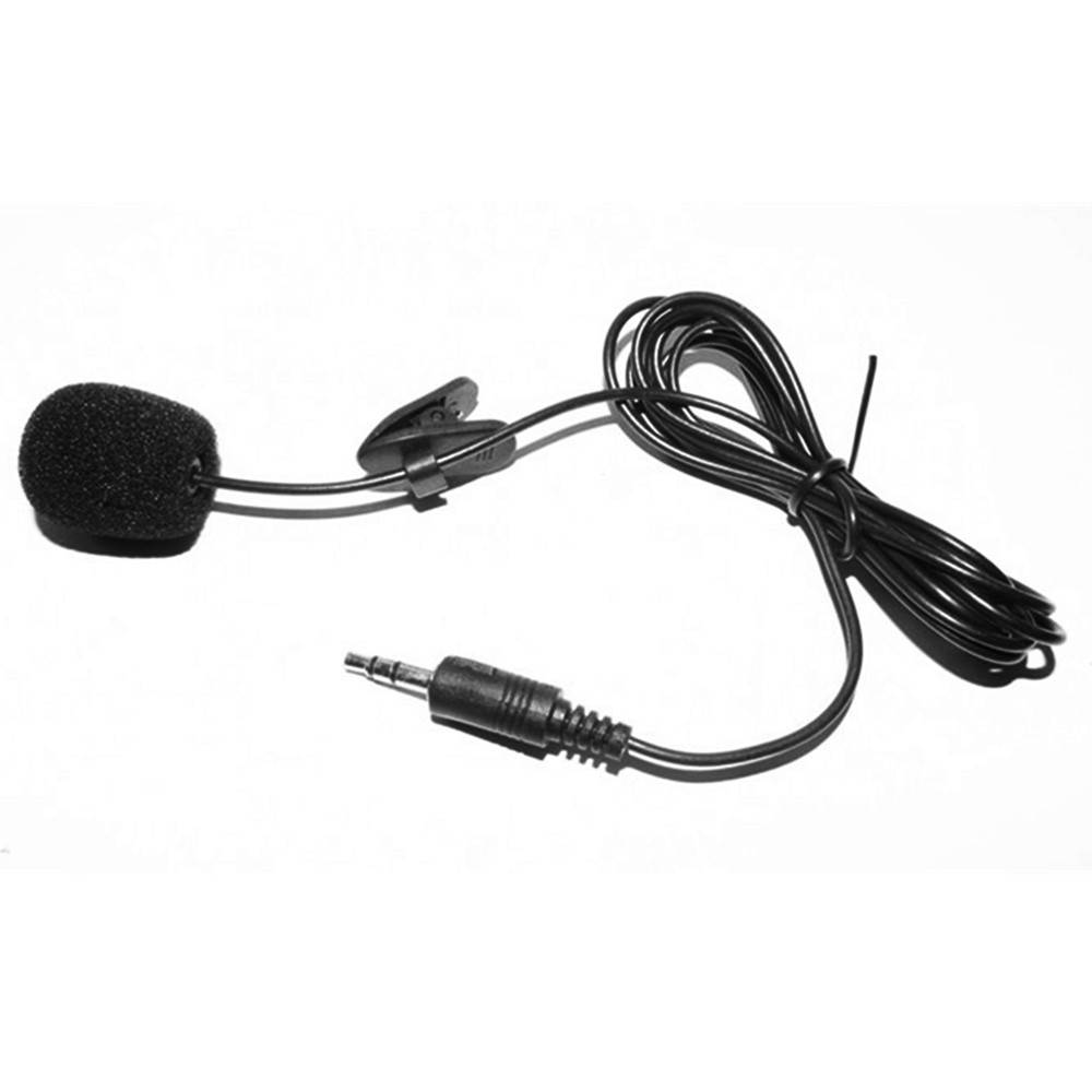 External Clip-on Lapel Microphone 3.5mm Jack Highly Sensitive Phone MIC Handsfree Wired Condenser Mic for Teaching Speeching Black