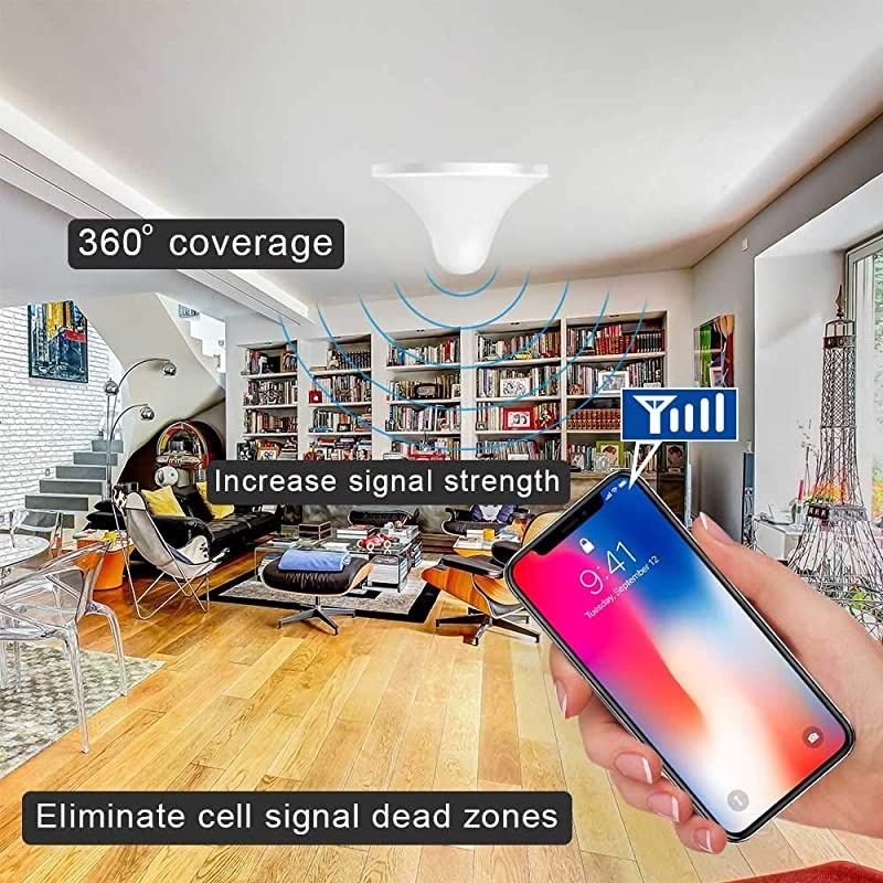 4G Phone Signal Booster LTE 700MHz Band 12/17 FDD Cell Signal Repeater Amplifier Antenna Kits for Home and Office up to 4500 Sq Ft Improve 4G Data and 4G Calls (Black)