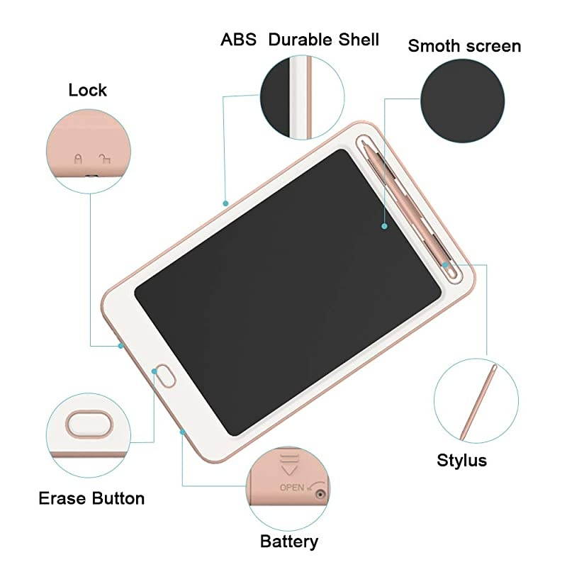LCD Writing Tablet  85 Inches Electronic Writing amp Drawing Doodle Board with Memory Lock for Home SchoolOffice