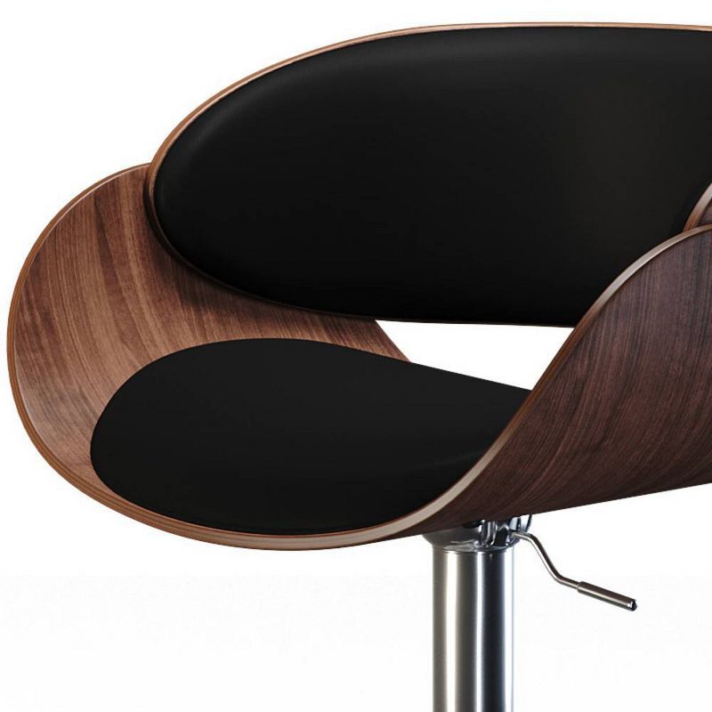 Gilford Adjustable Swivel Barstool Black - WyndenHall