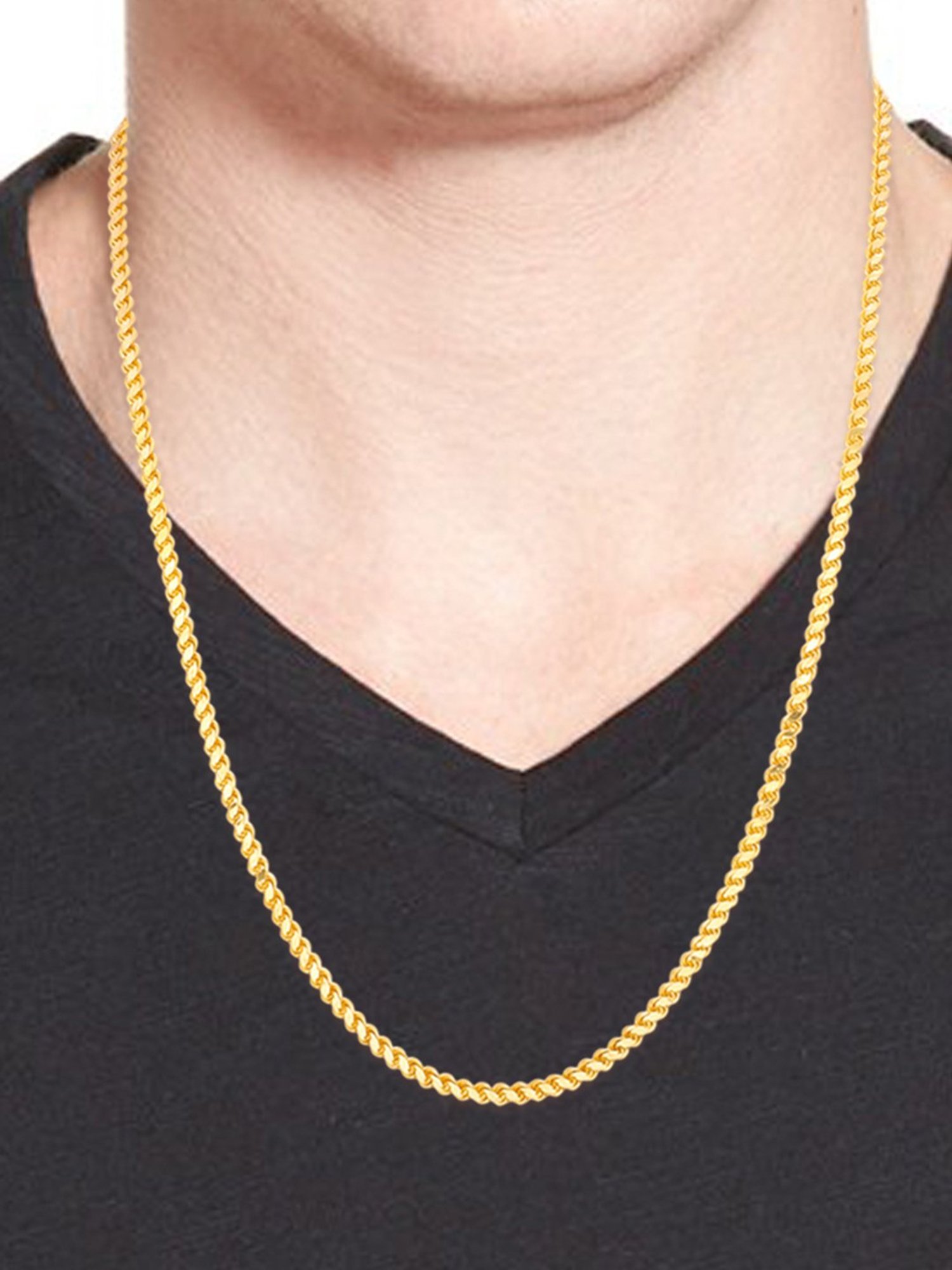 Waman Hari Pethe Jewellers BIS Hallmark 22k Yellow Gold Chain