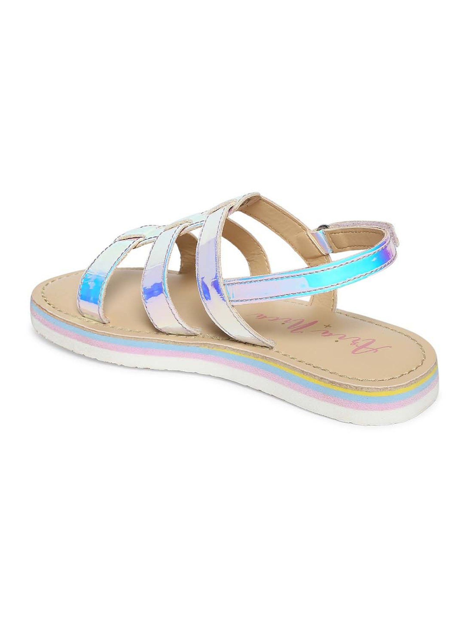Aria Nica Kids Glams Blue & Beige Casual Sandals