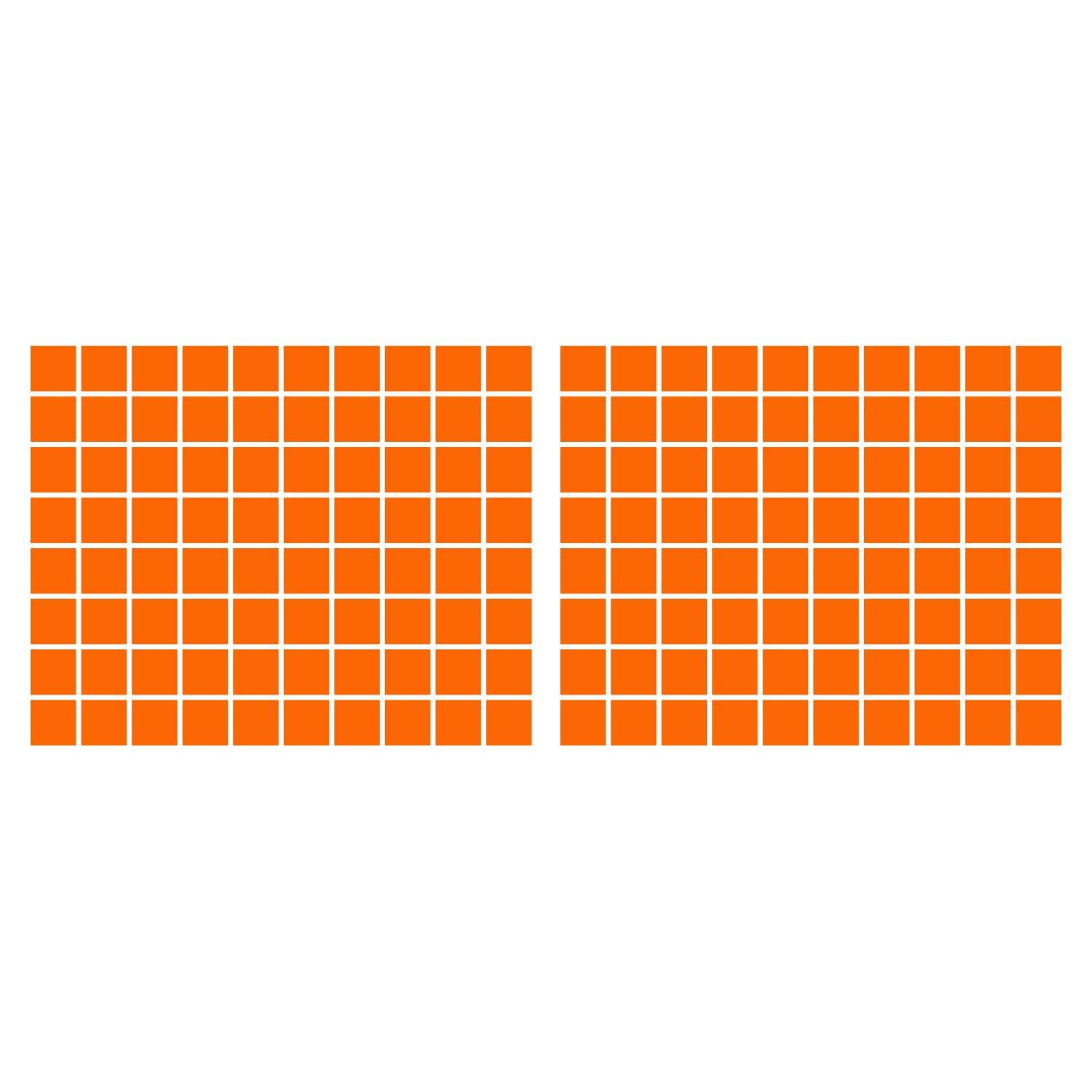 LiteMark 5.5 Inch Golden Yellow Square Decals - Pack of 8