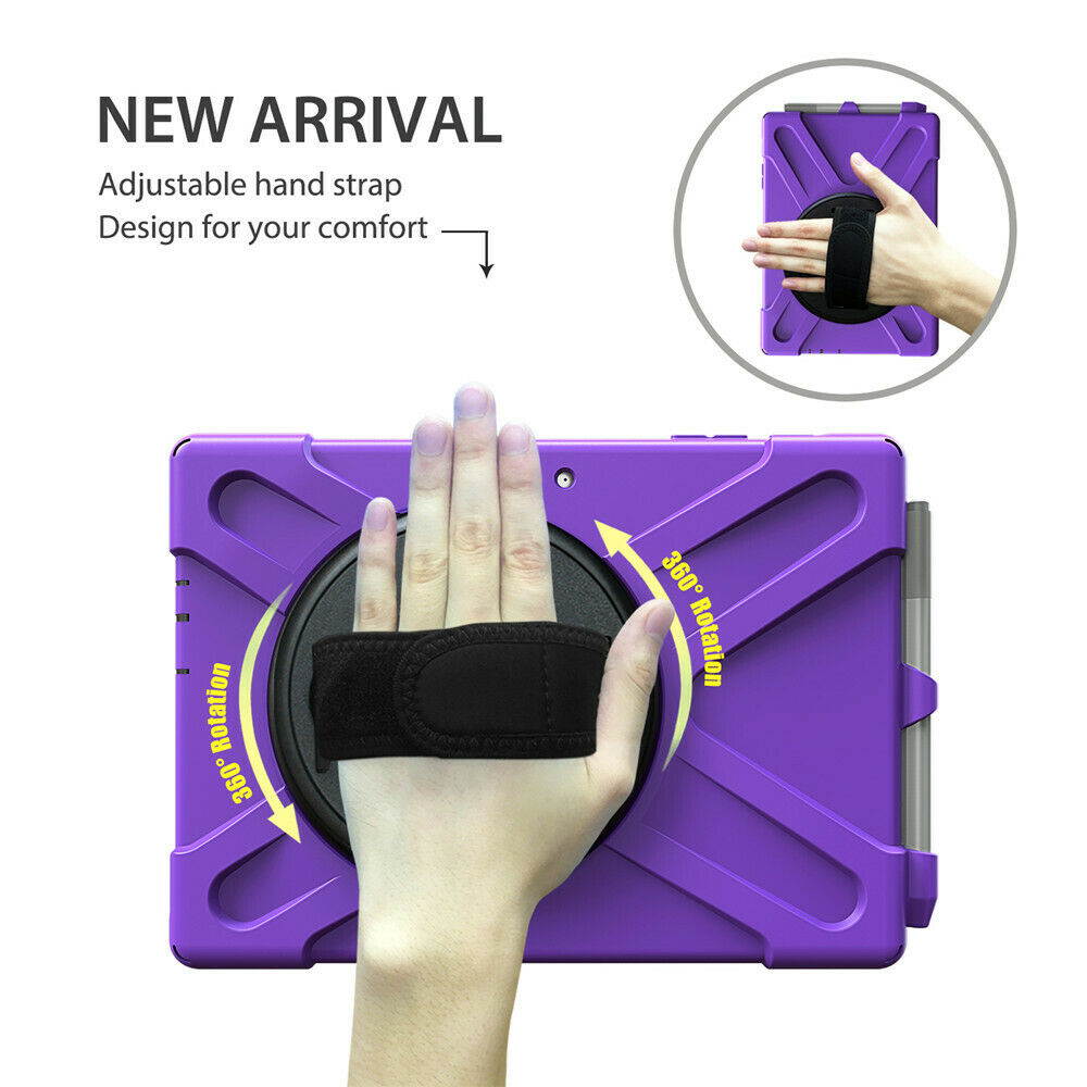 Werleo Surface Pro 6 Case Surface Pro Case 2017 Heavy Duty Full-Body Rugged Protective Case Cover with Kickstand Hand Strap for Microsoft Surface Pro 6 2018 / Surface Pro 5 2017 / Surface Pro 4 2015