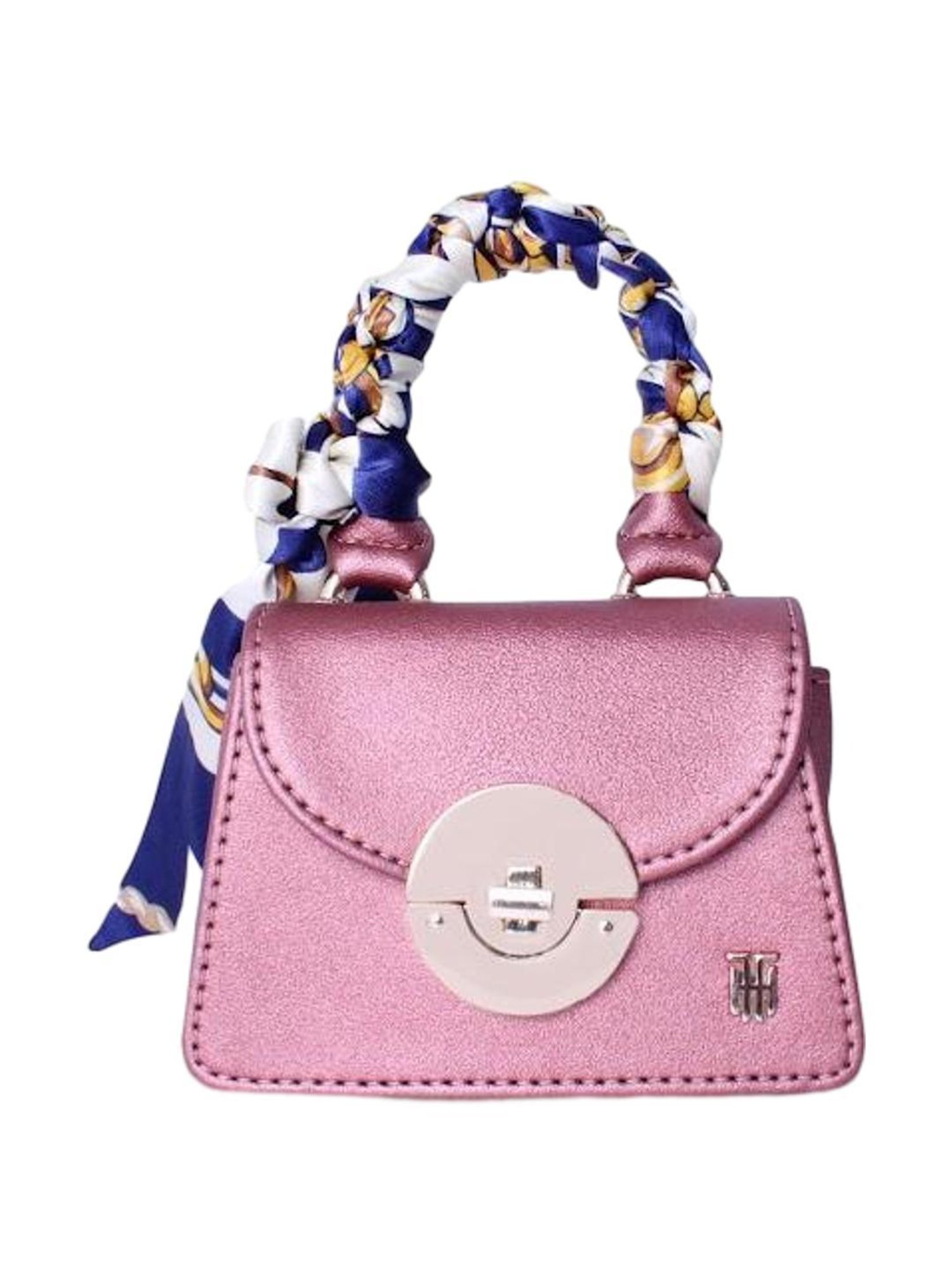 THE HOLISTIK Vibrance Deep Pink Solid Small Handbag