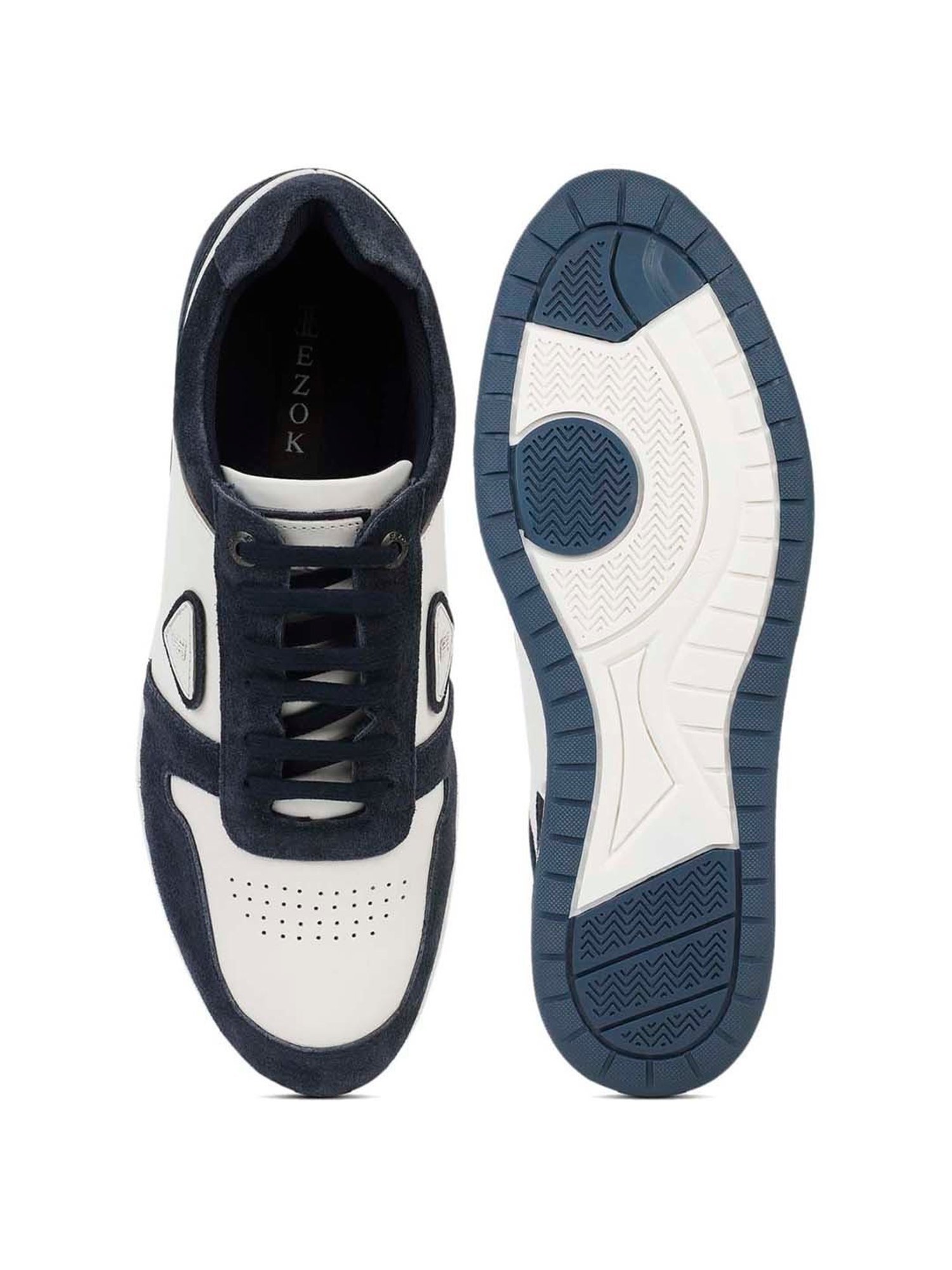 EZOK Men's White Casual Sneakers