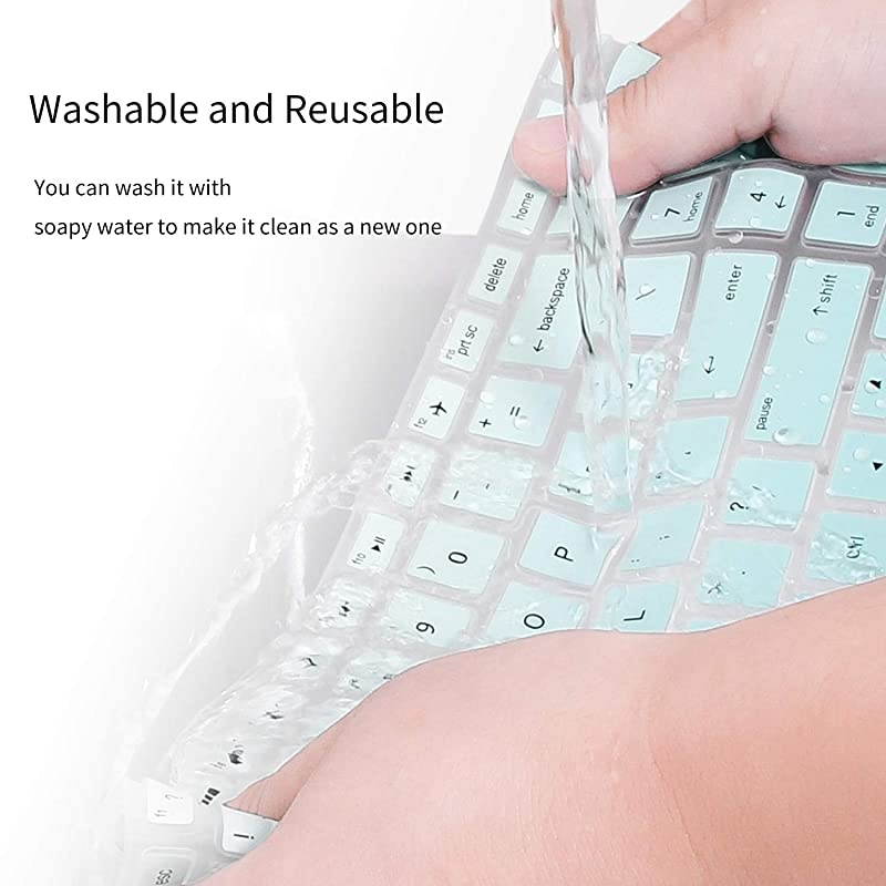 Keyboard Cover Compatible with Dell Latitude 5480 5490 7490 14 Laptop Dell 3340 E3340 E5490 5491 E5491 E5450 E5470 E7450 E7470 7480 E7480 Keyboard Skin with Pointing Ombre Mint