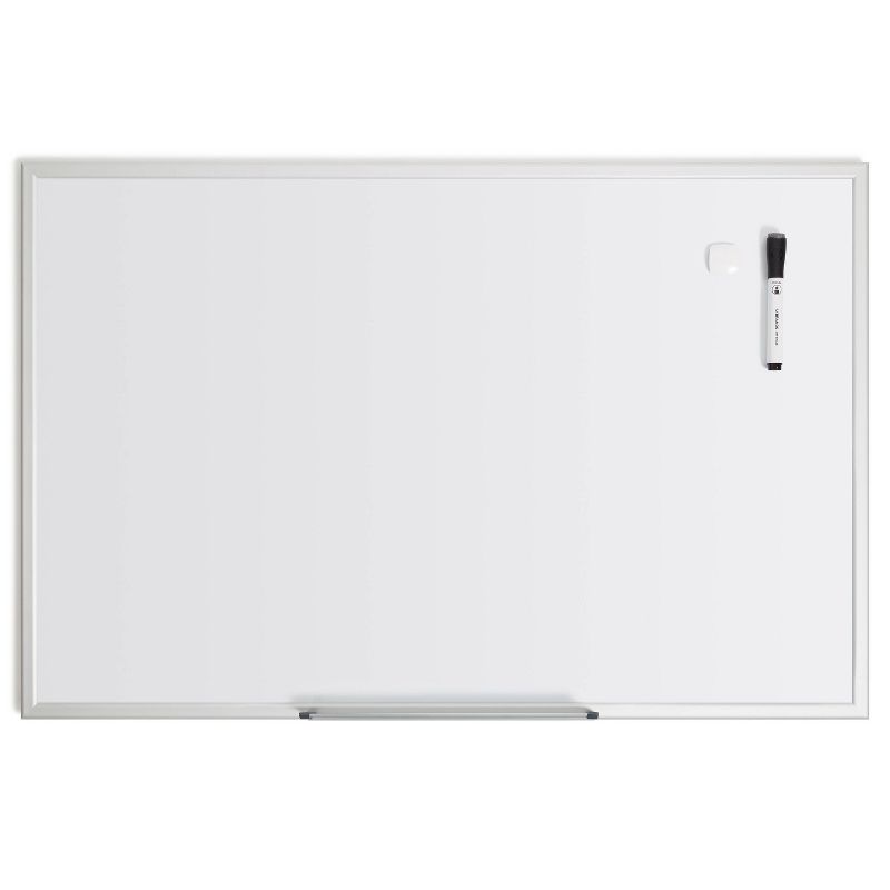U Brands 23"x35" Magnetic Dry Erase Board Aluminium Frame with Marker