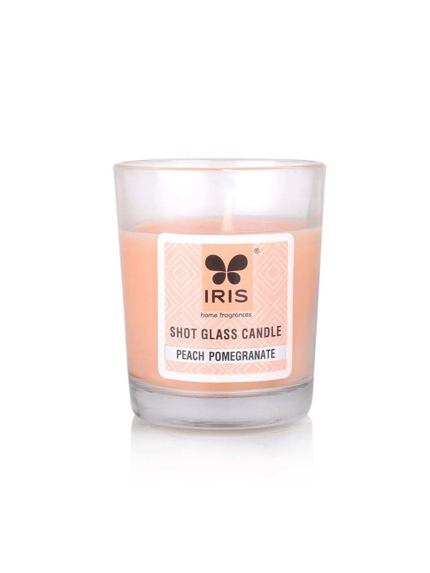 IRIS Peach Home Fragrances Peach Pomogranate Shot Glass Candle - Set of 5