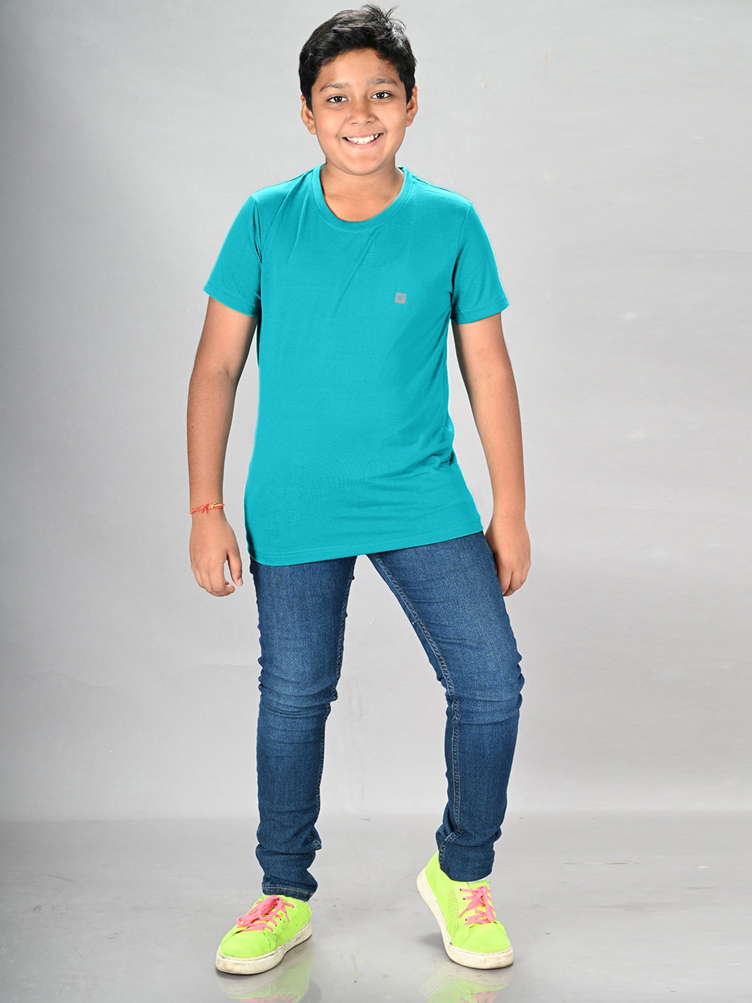 Lux Nitro Boys Grey Solid T-Shirt (Pack Of 3)