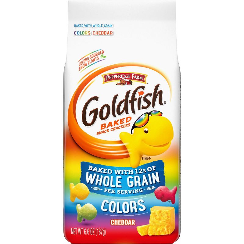 Pepperidge Farm Goldfish Cheddar Colors Whole Grain Crackers - 6.6oz