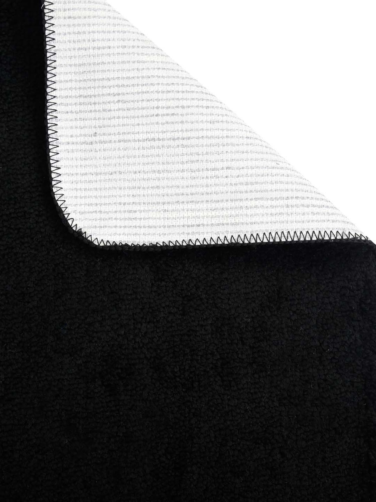 HOSTA HOMES Black Cotton Anti-Skid Door Mats - Set of 2