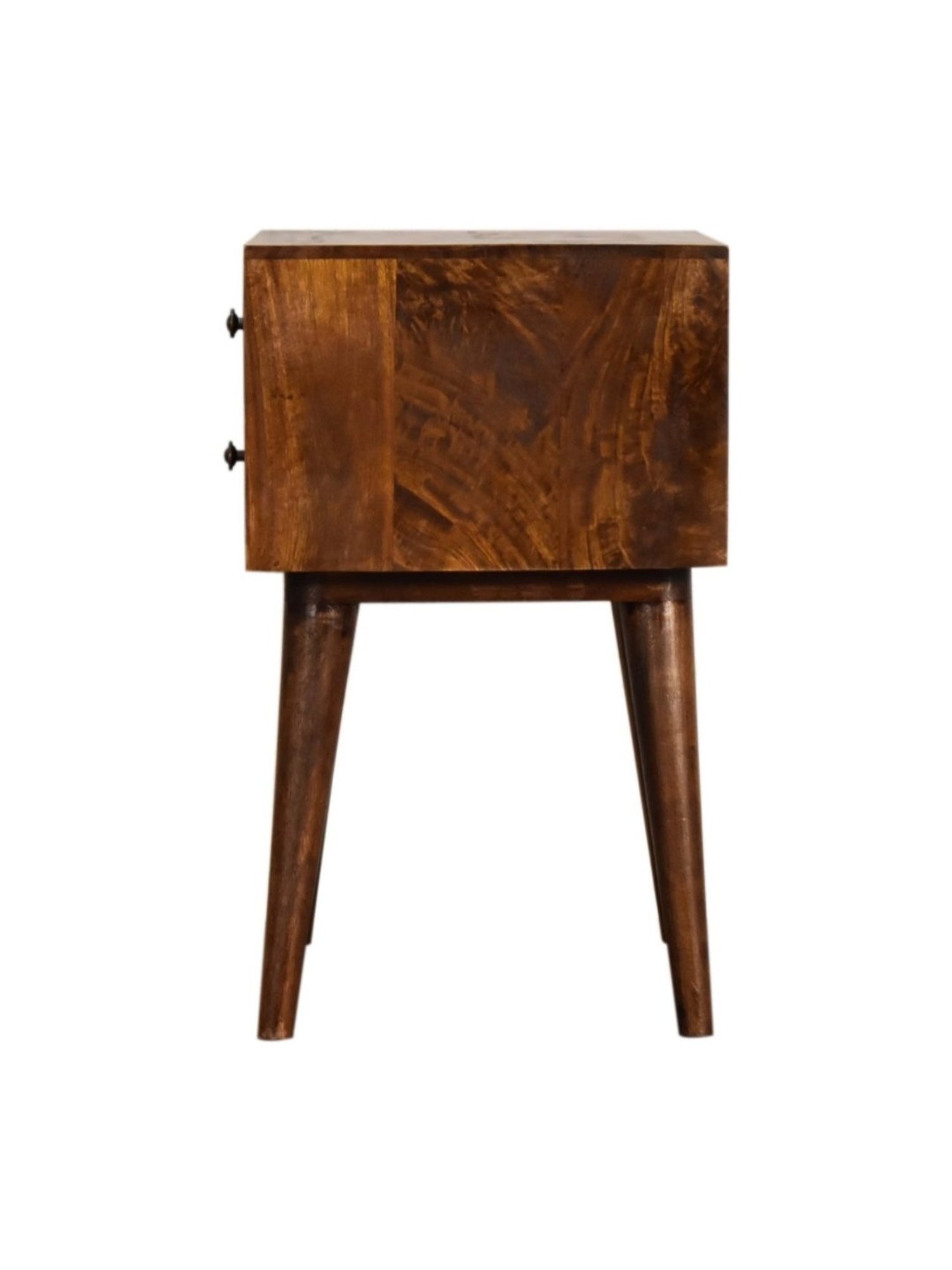 Ikiriya Avina Solid Dark Brown Wood End Table