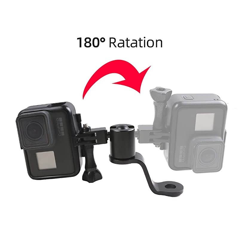 Motorcycle Rearview Mirror Mount Holder Motorcycle Fixed Holder Mount for Gopro Hero 8765 BlackYIAKASOSJCAMDJI Osmo Action Cameras Perfect Motorcycle Sports Camera Holder Bracket