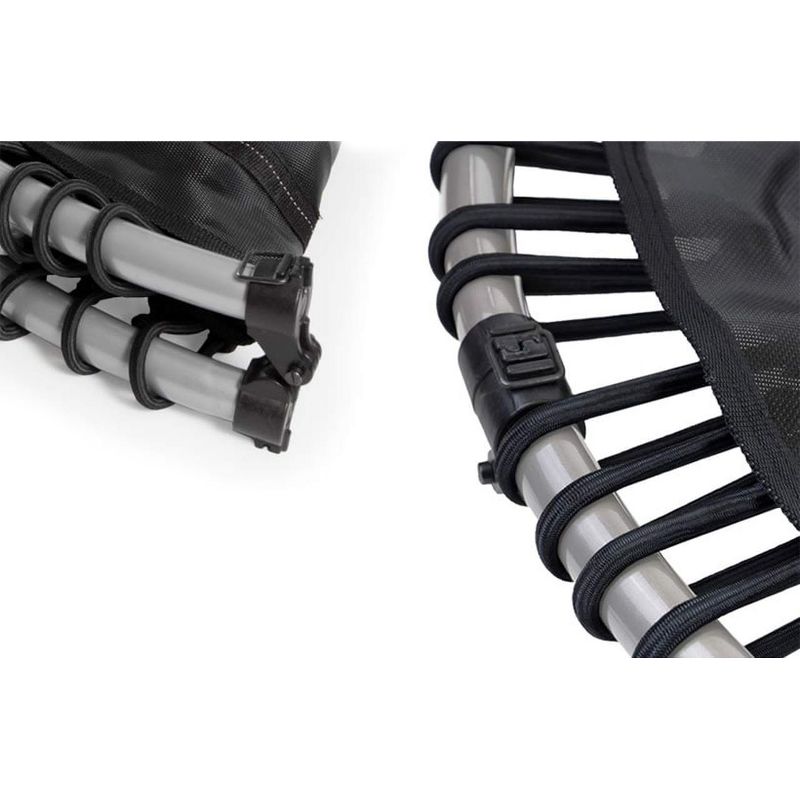 JumpSport 350f Indoor Heavy Duty Lightweight 39-Inch Folding Fitness Trampoline, Black