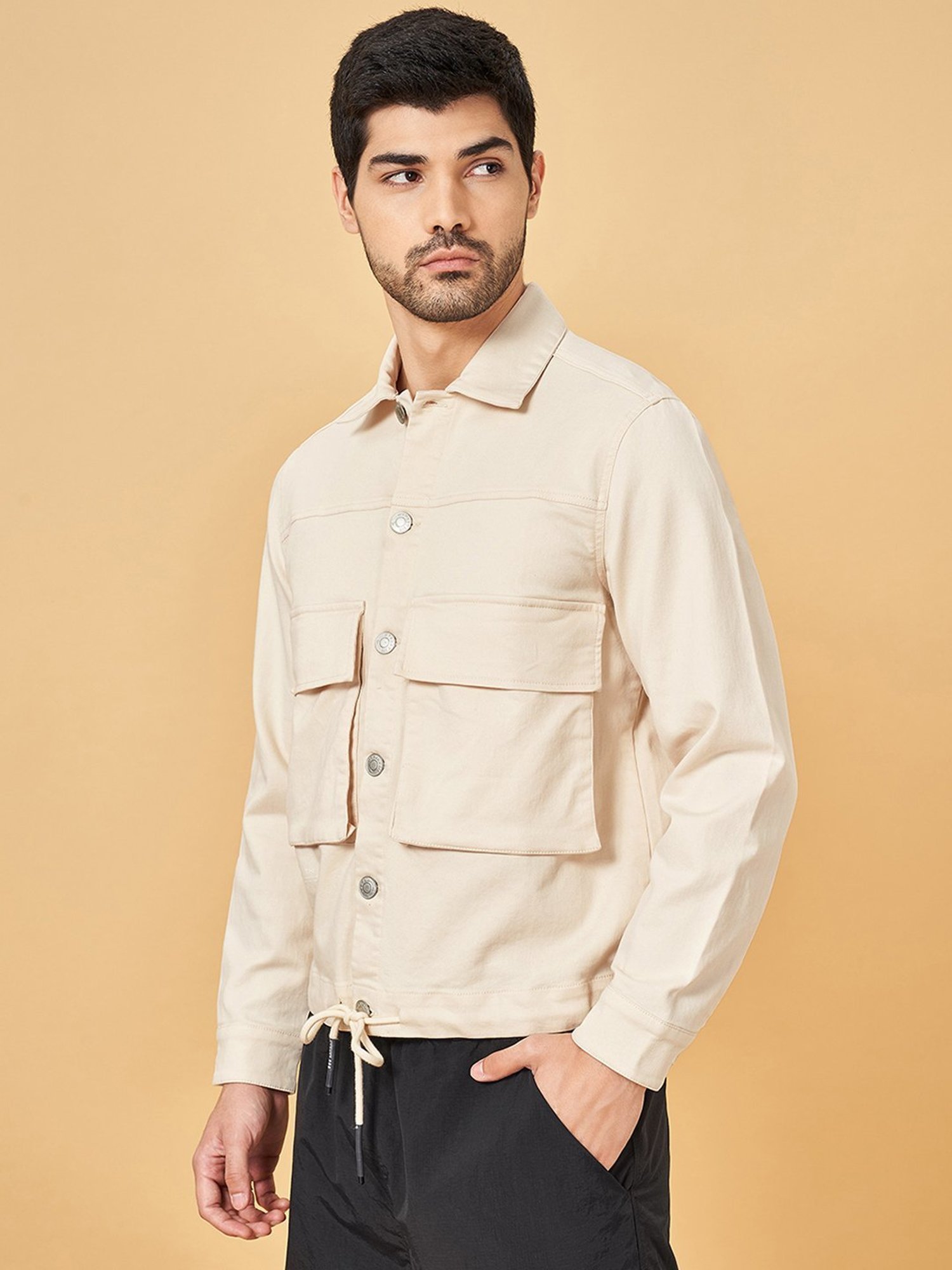 Street 808 By Pantaloons Seed Pearl Cotton Regular Fit Jacket
